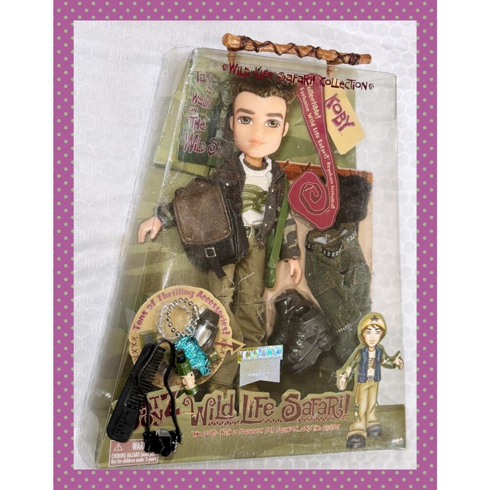 Vtg MGA Bratz Boyz Wild Life Safari Collection Koby Fashion Doll Y2K Boy 2004